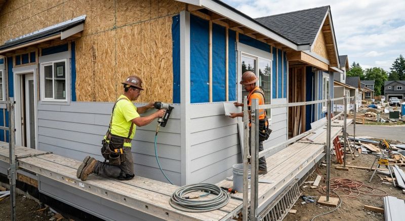Our team working on Siding Service projects in Blue Ridge, GA