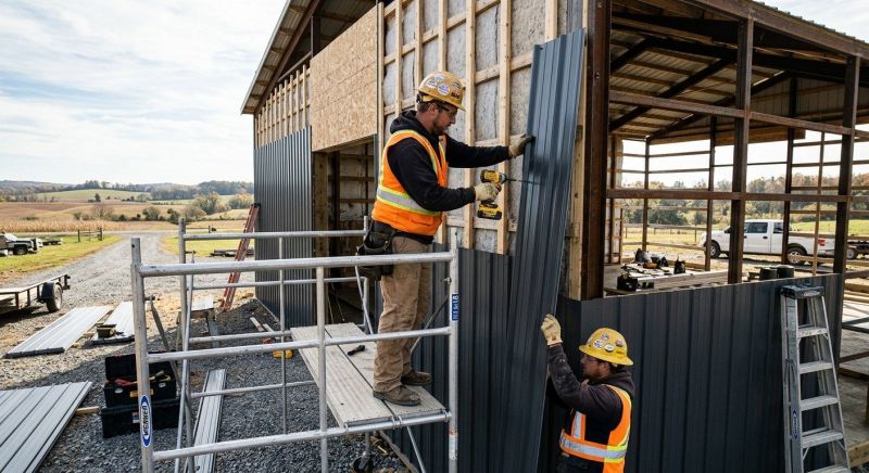 Metal Barn Siding Installation in Blue Ridge, GA